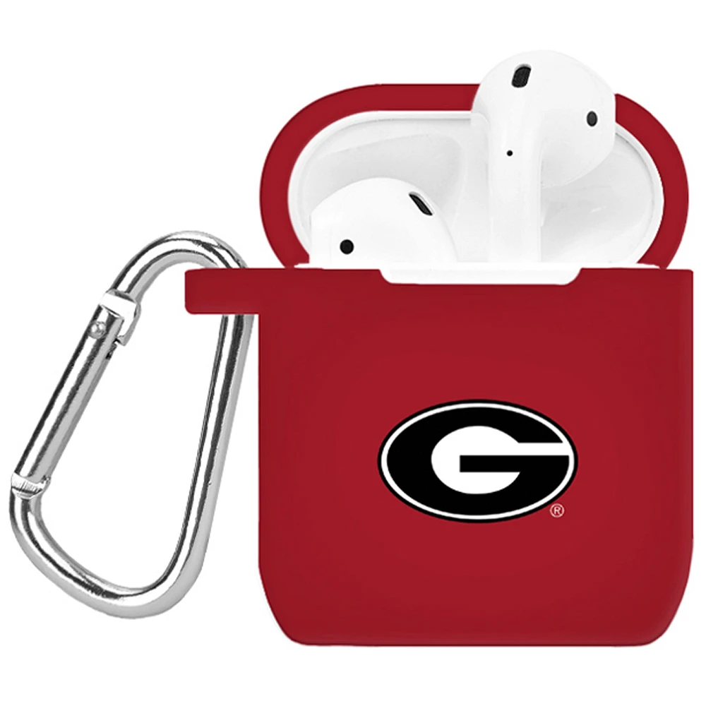 Red Georgia Bulldogs Silicone AirPods Case