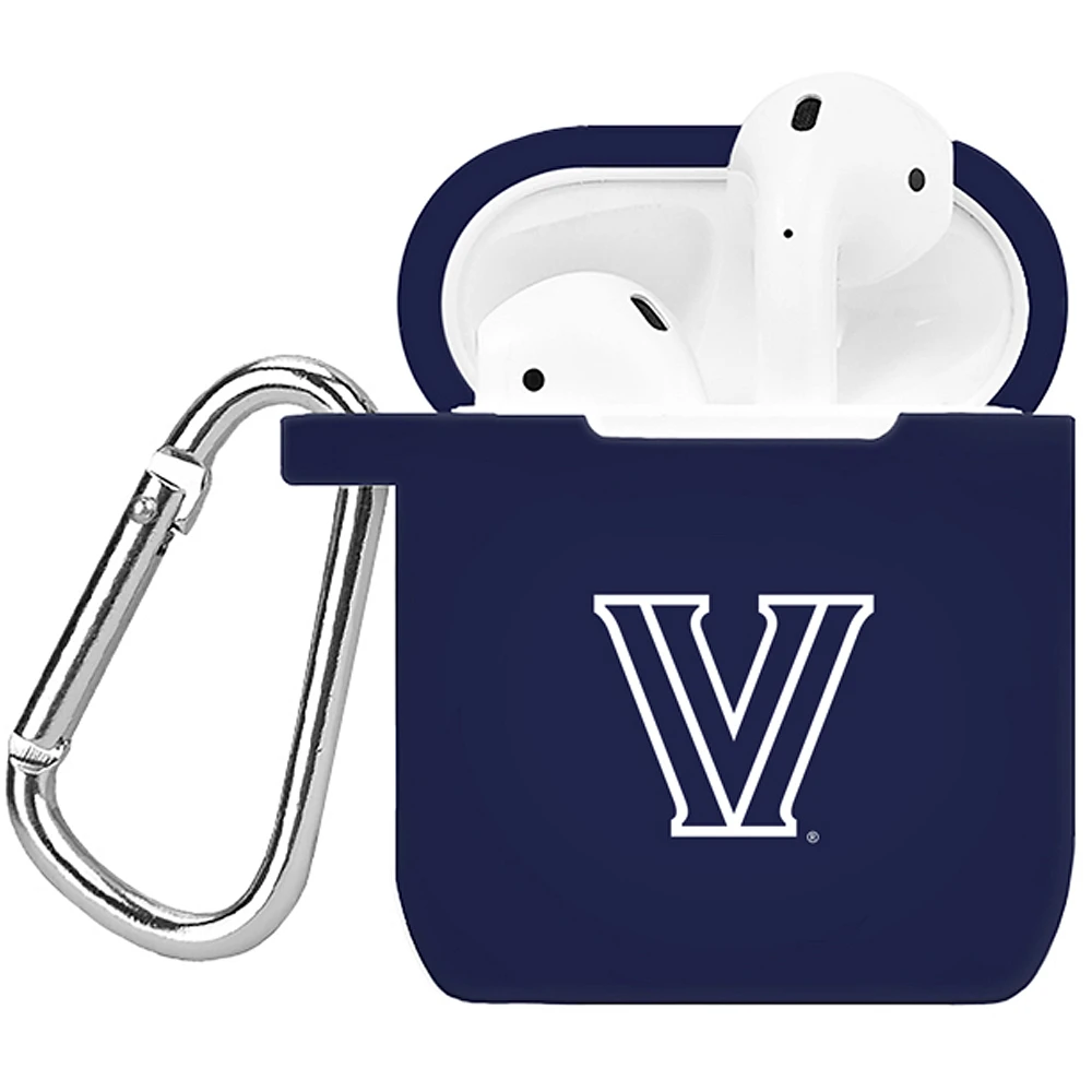 Navy Villanova Wildcats Silicone AirPods Case