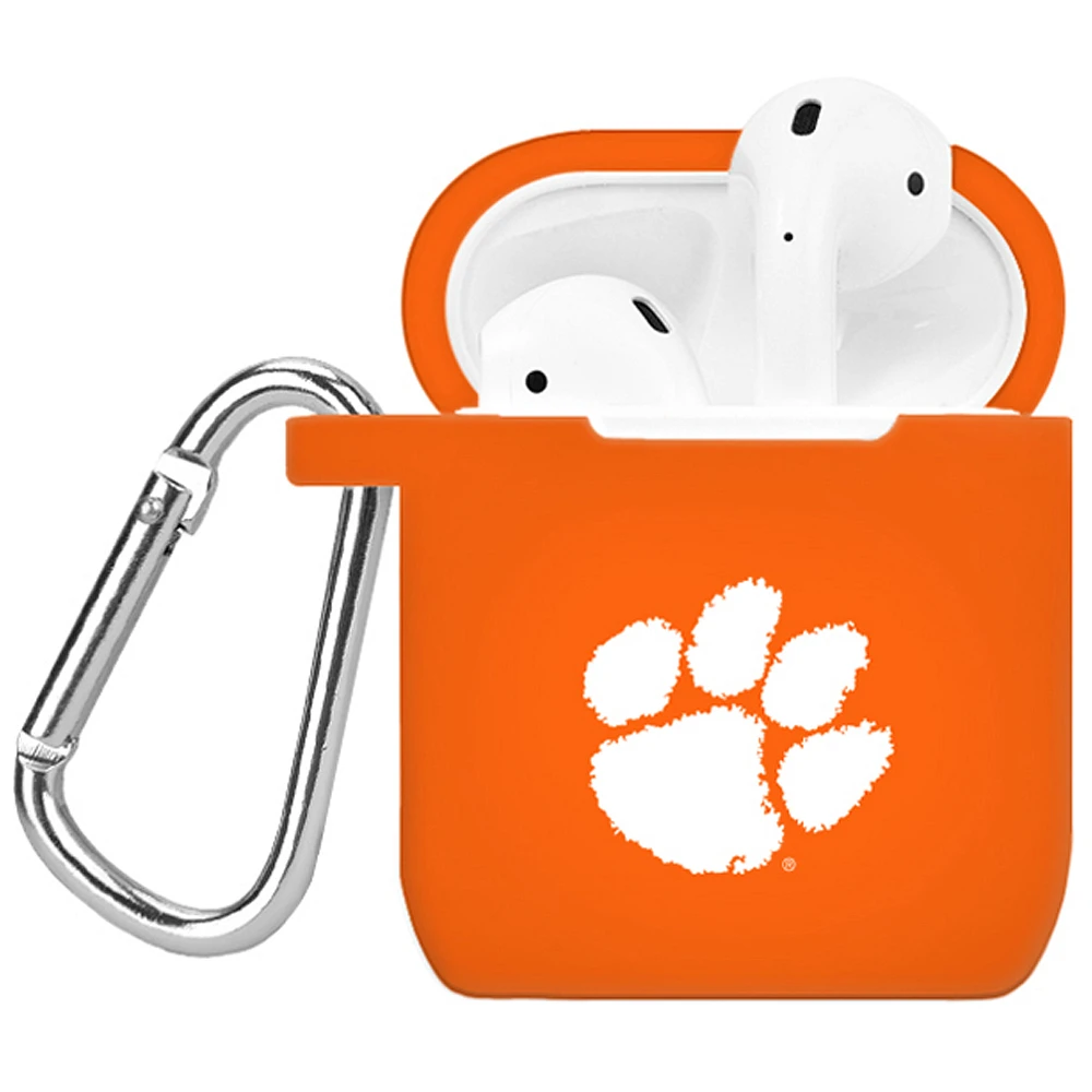 Orange Clemson Tigers Silicone AirPods Case