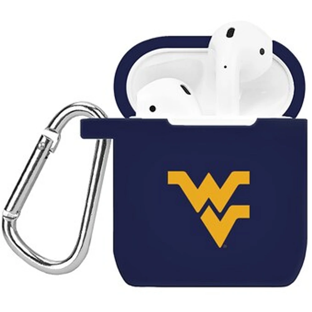 Navy West Virginia Mountaineers Silicone AirPods Case