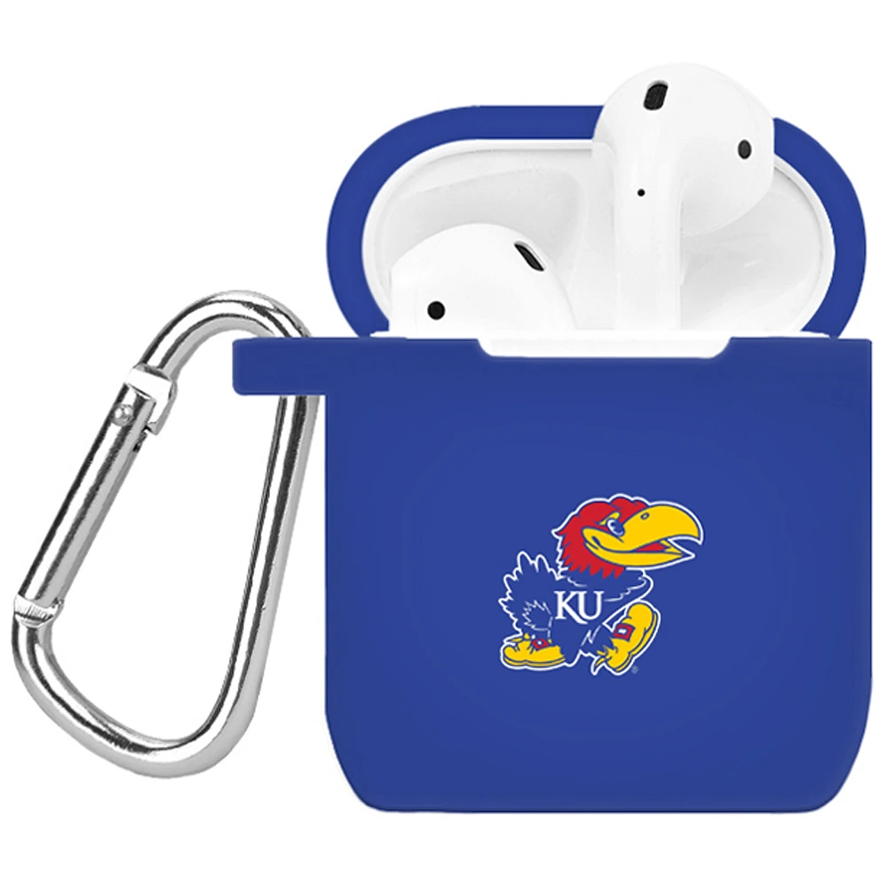 Royal Kansas Jayhawks Silicone AirPods Case