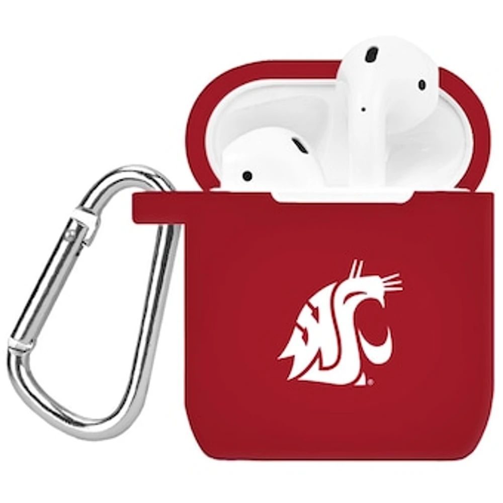 Crimson Washington State Cougars Silicone AirPods Case
