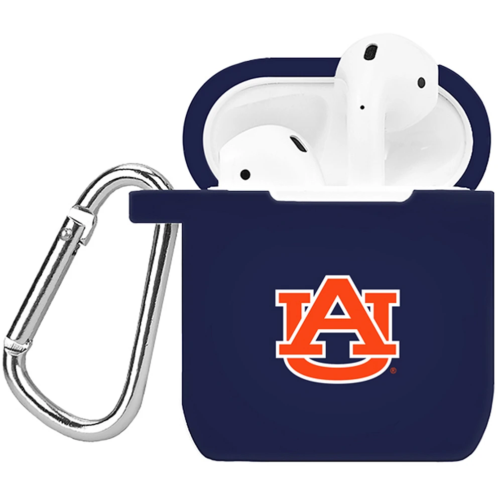 Navy Auburn Tigers Silicone AirPods Case