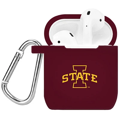 Maroon Iowa State Cyclones Silicone AirPods Case