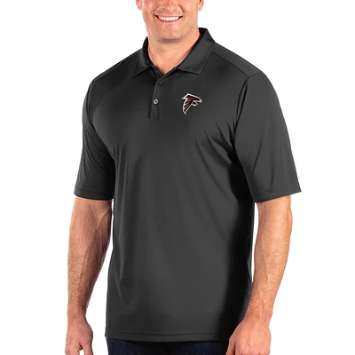 Men's Antigua Charcoal Atlanta Falcons Tribute Big & Tall Polo