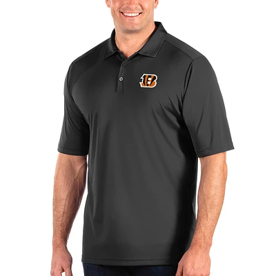 Men's Antigua Charcoal Cincinnati Bengals Tribute Big & Tall Polo
