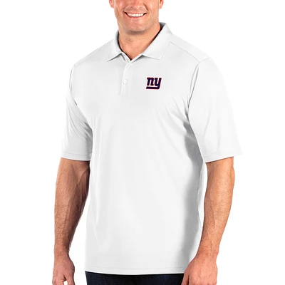 Men's Antigua White New York Giants Tribute Big & Tall Polo