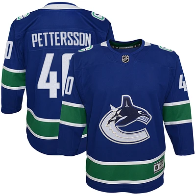 Youth Elias Pettersson Blue Vancouver Canucks 2019/20 Home - Premier Player Jersey