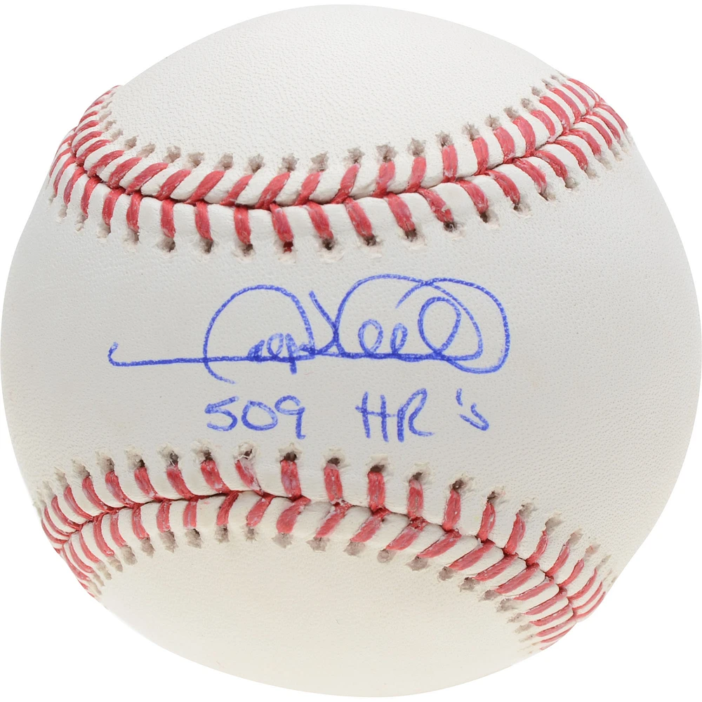 Gary Sheffield New York Yankees Autographed Baseball with "509 HR" Inscription