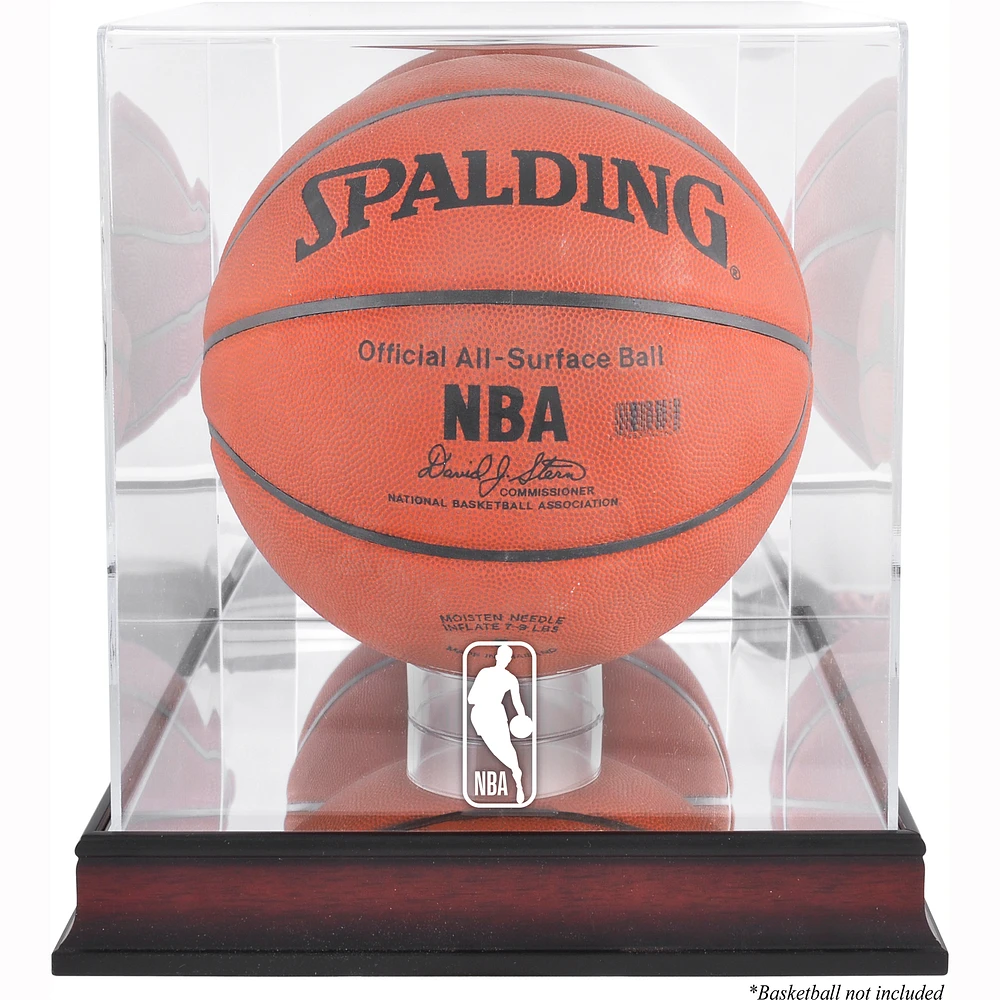 NBA (2018 - Present) Logo Mahogany Basketball Display Case