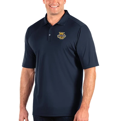 Men's Antigua Navy Marquette Golden Eagles Big & Tall Tribute Polo