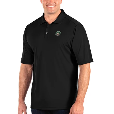 Men's Antigua Black Ohio Bobcats Big & Tall Tribute Polo