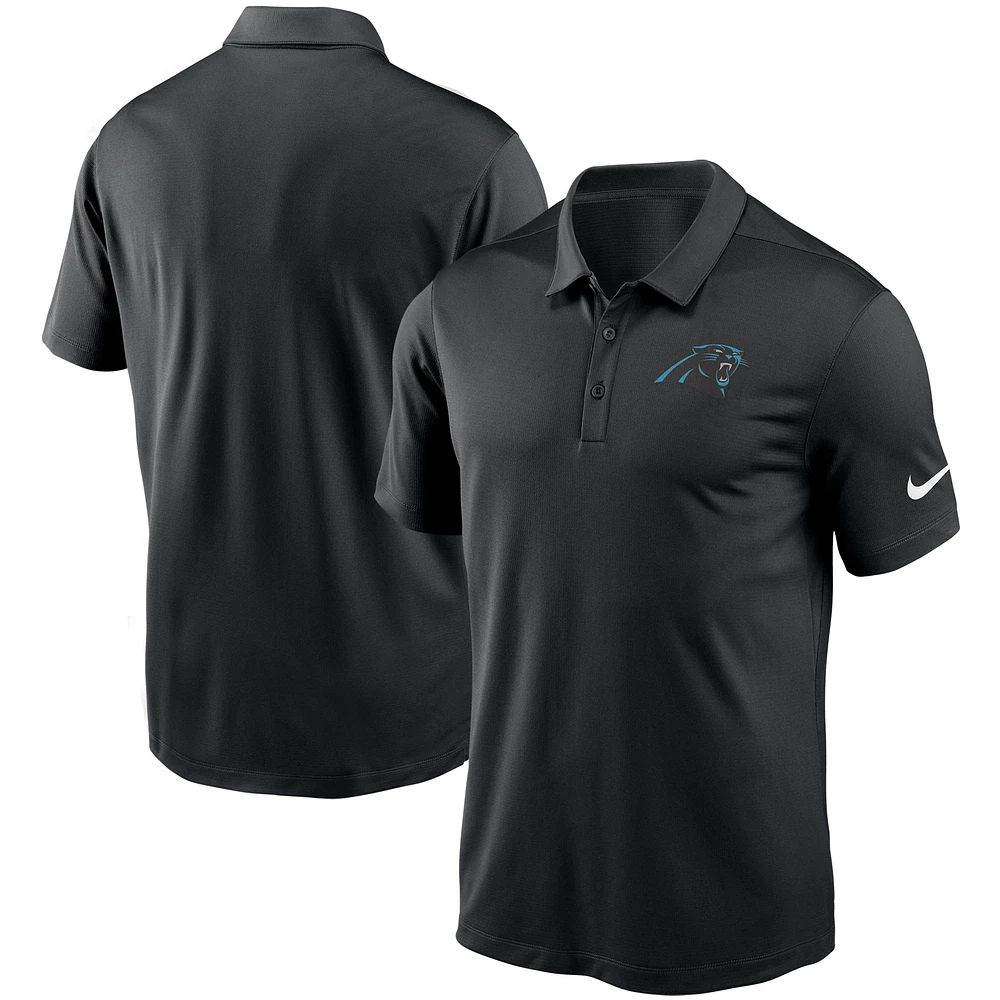 Men's Nike Black Carolina Panthers Fan Gear Franchise Heat-Sealed Graphic Team Polo