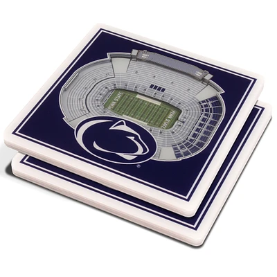 Blue Penn State Nittany Lions 3D StadiumViews Coasters