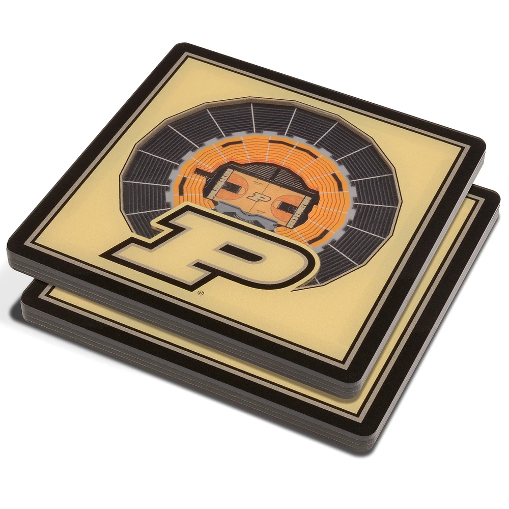 Purdue Boilermakers 3D StadiumViews Coasters
