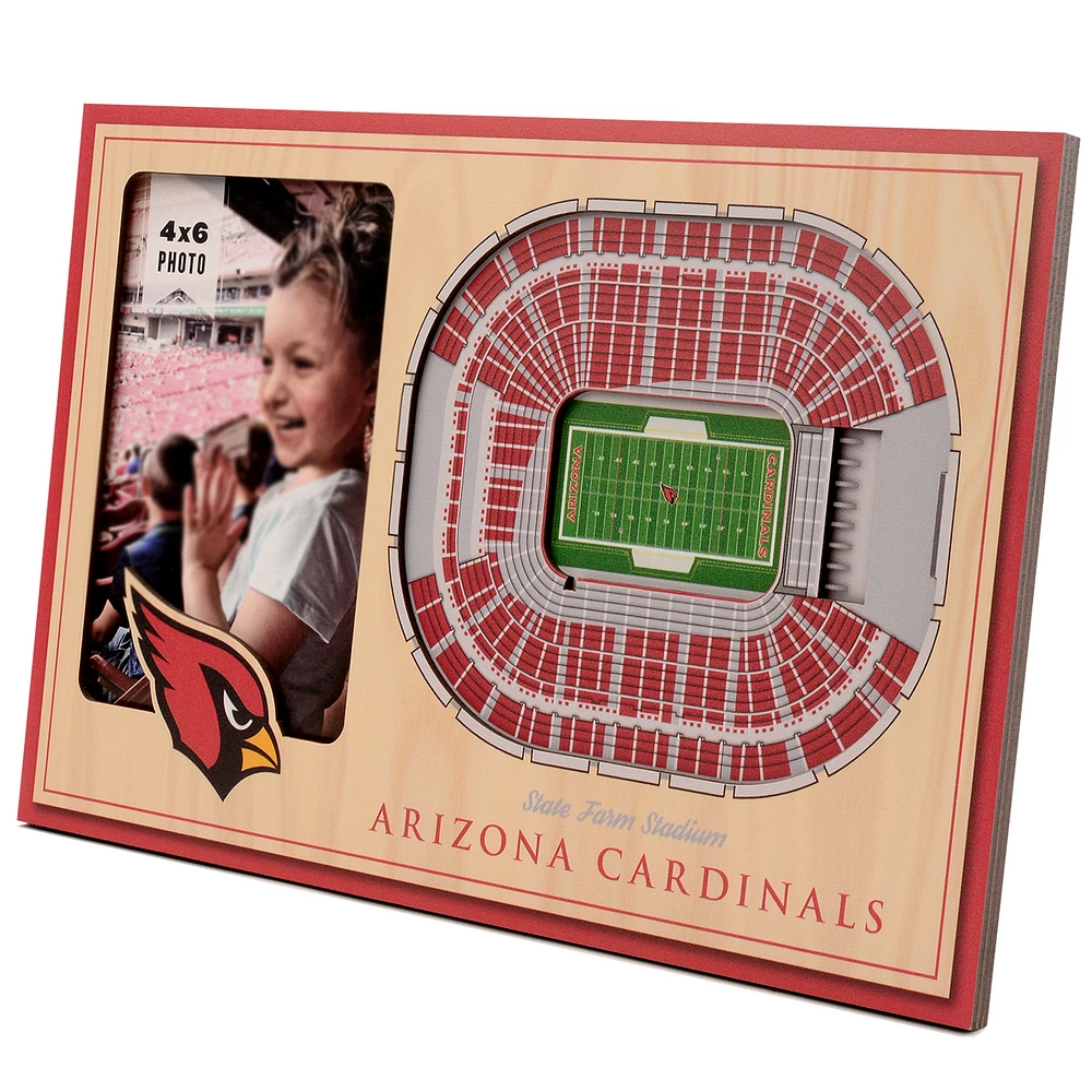 Brown Arizona Cardinals 3D StadiumViews Picture Frame
