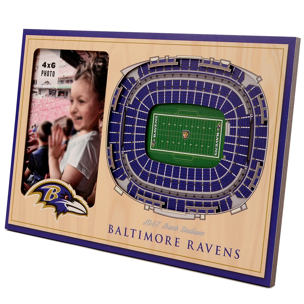 Brown Baltimore Ravens 3D StadiumViews Picture Frame