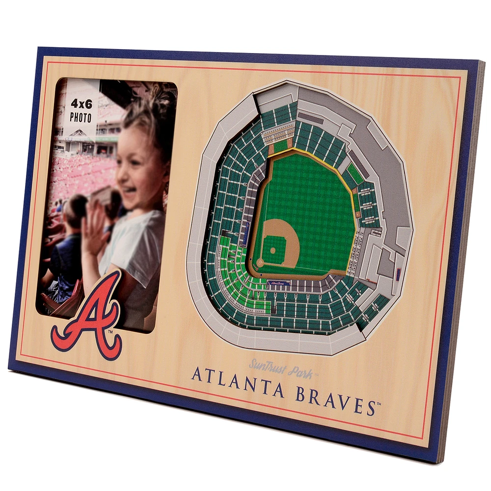 Brown Atlanta Braves 3D StadiumViews Picture Frame