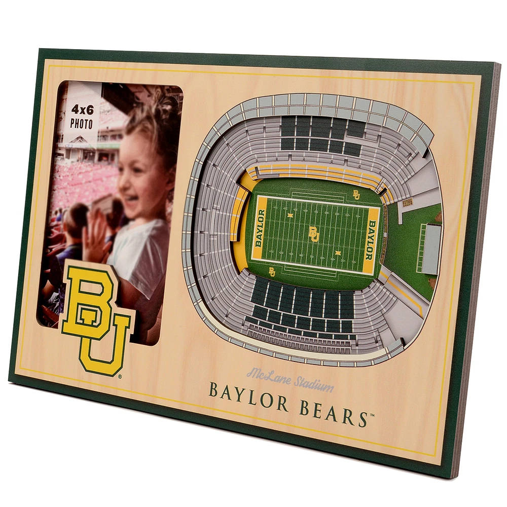 Brown Baylor Bears 3D StadiumViews Picture Frame