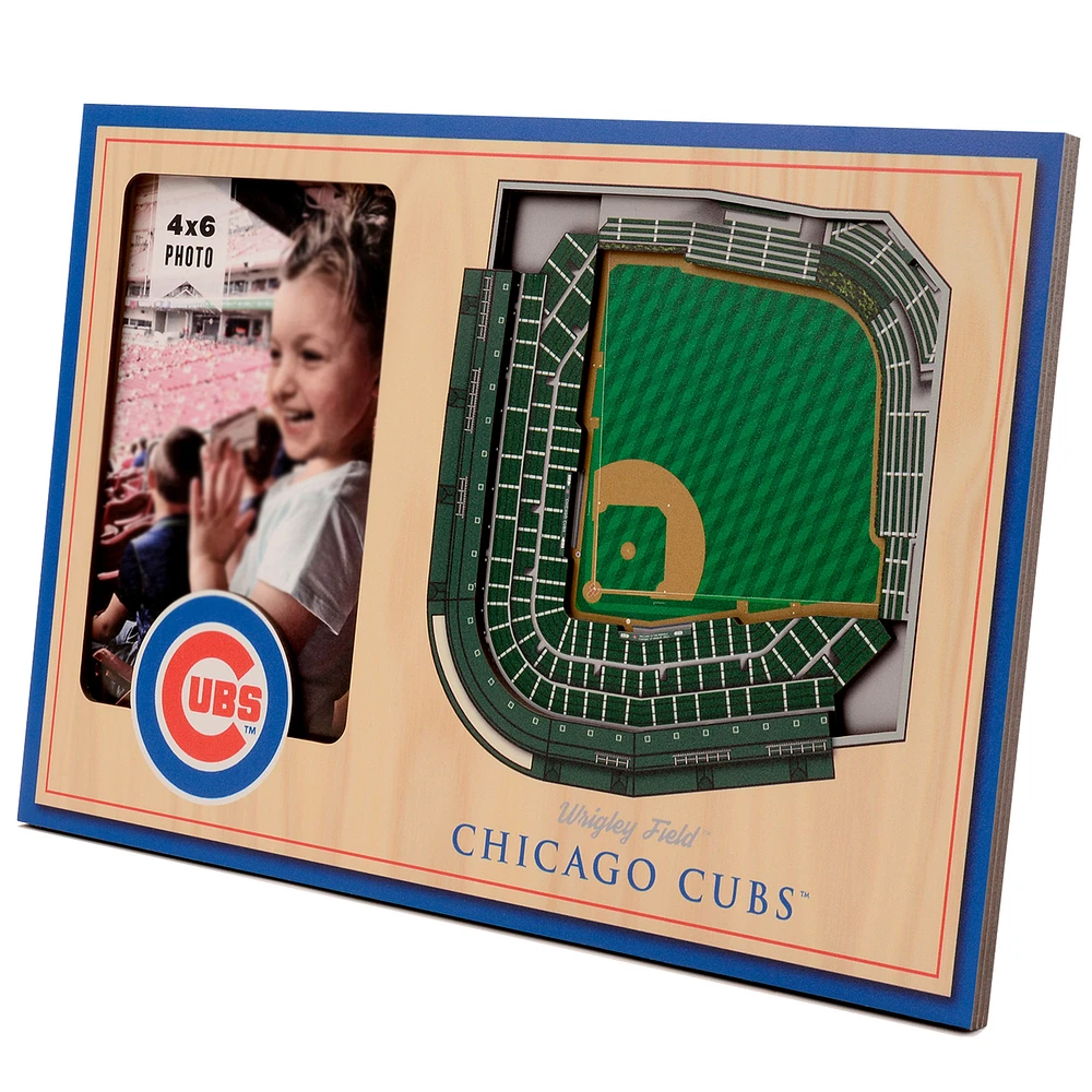 Brown Chicago Cubs 3D StadiumViews Picture Frame