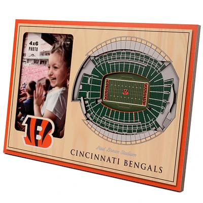 Brown Cincinnati Bengals 3D StadiumViews Picture Frame