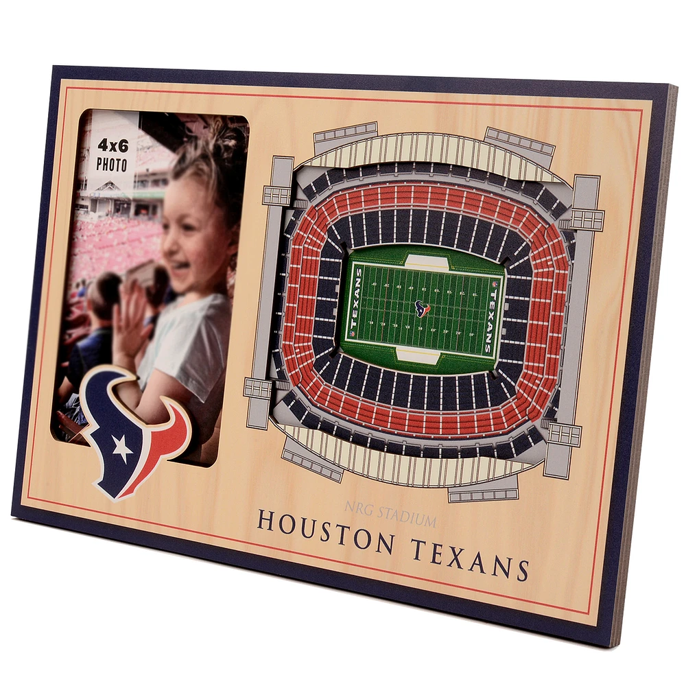 Brown Houston Texans 3D StadiumViews Picture Frame