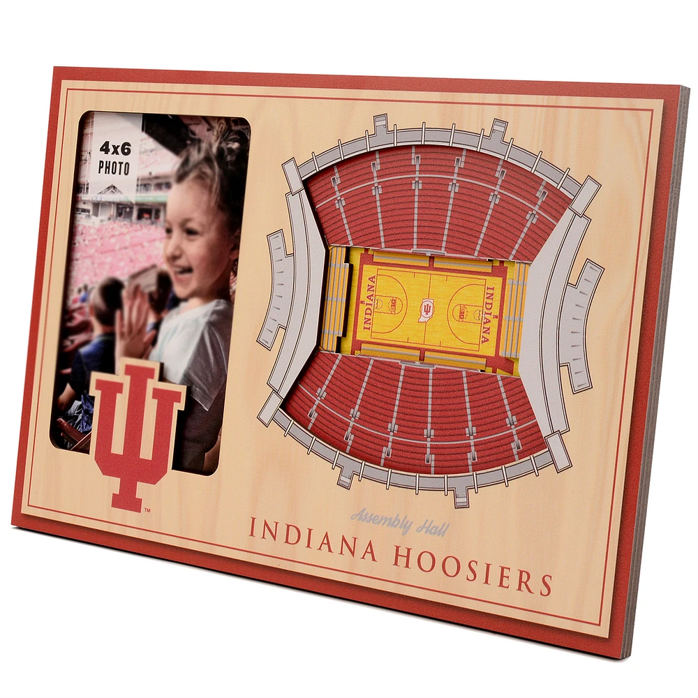 Brown Indiana Hoosiers 3D StadiumViews Picture Frame