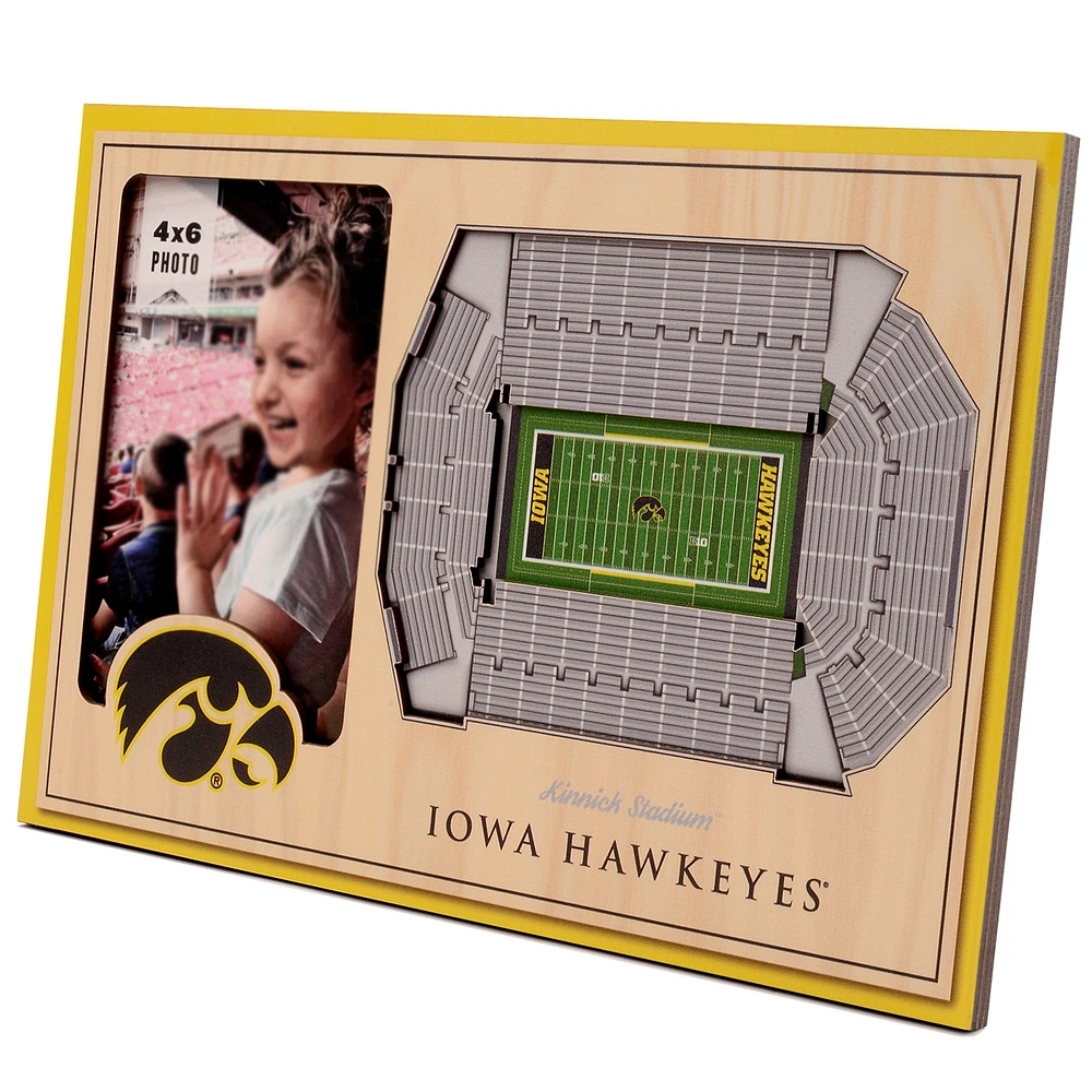 Brown Iowa Hawkeyes 3D StadiumViews Picture Frame
