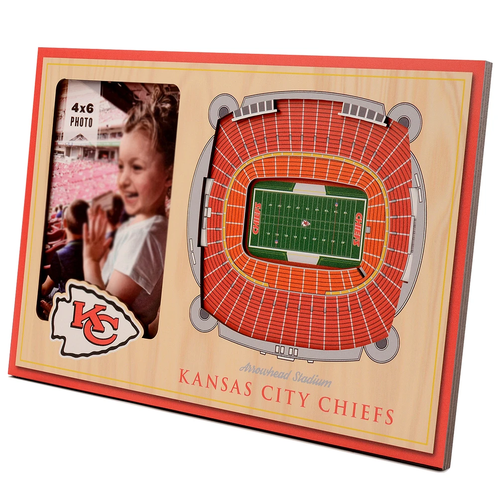 Brown Kansas City Chiefs 3D StadiumViews Picture Frame