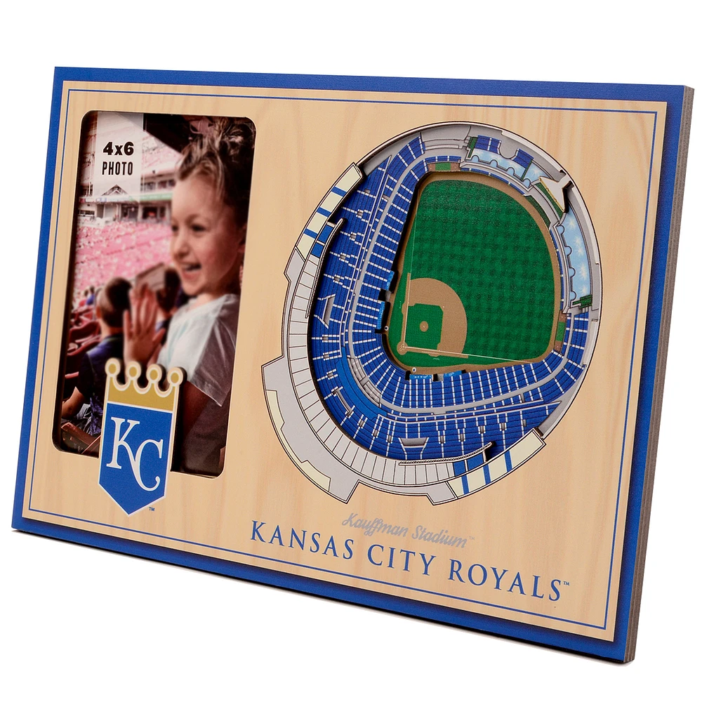 Brown Kansas City Royals 3D StadiumViews Picture Frame