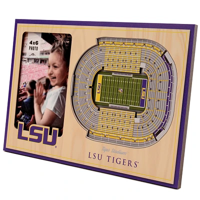 Brown LSU Tigers 3D StadiumViews Picture Frame