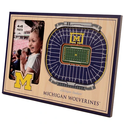 Brown Michigan Wolverines 3D StadiumViews Picture Frame