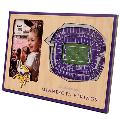 Brown Minnesota Vikings 3D StadiumViews Picture Frame