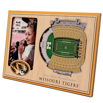 Brown Missouri Tigers 3D StadiumViews Picture Frame