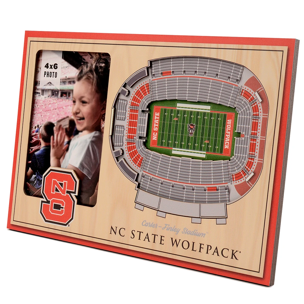 Brown NC State Wolfpack 3D StadiumViews Picture Frame