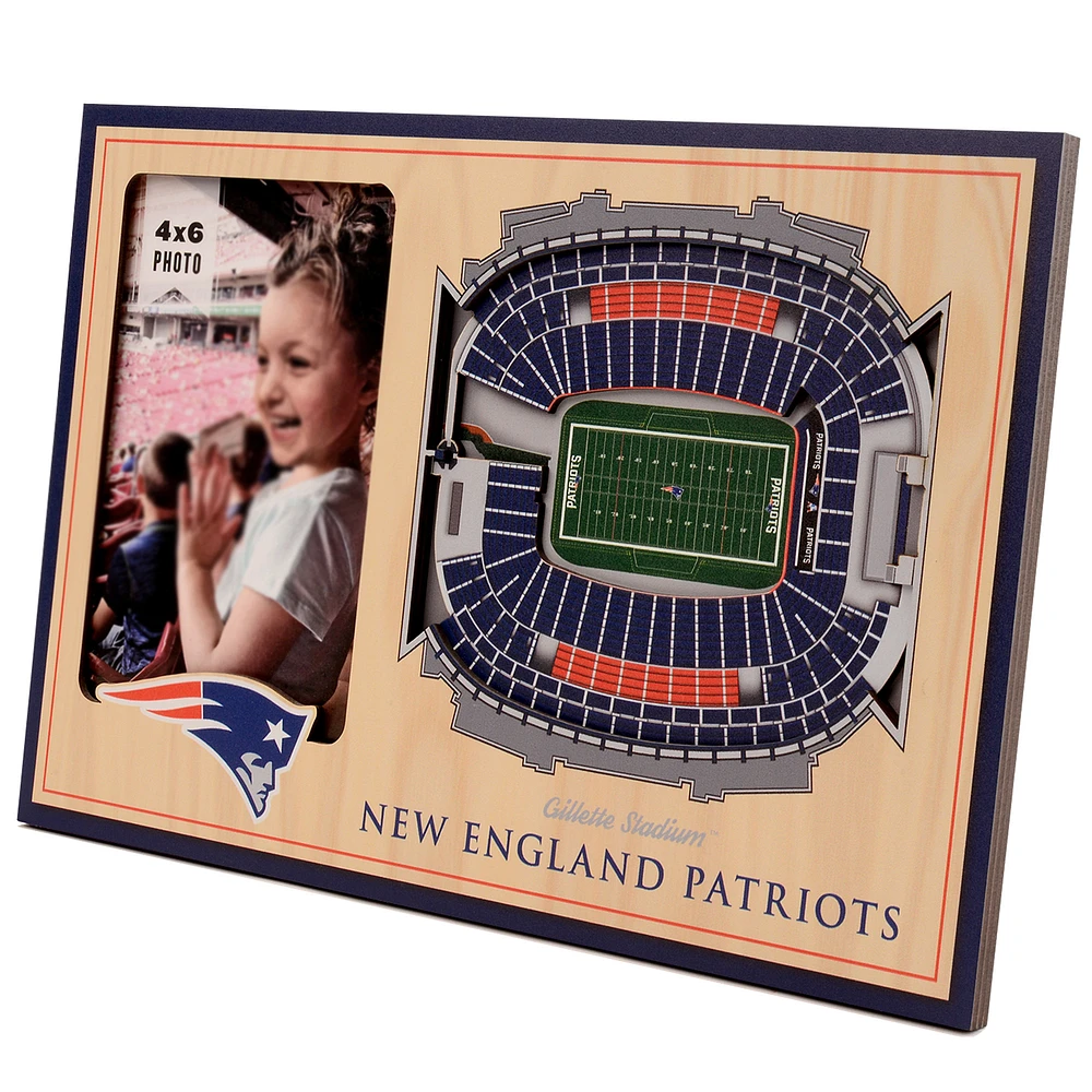 Brown New England Patriots 3D StadiumViews Picture Frame