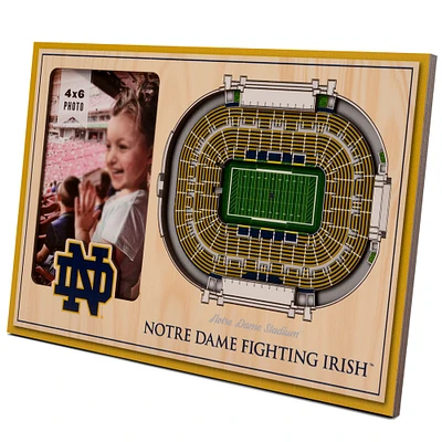 Brown Notre Dame Fighting Irish 3D StadiumViews Picture Frame