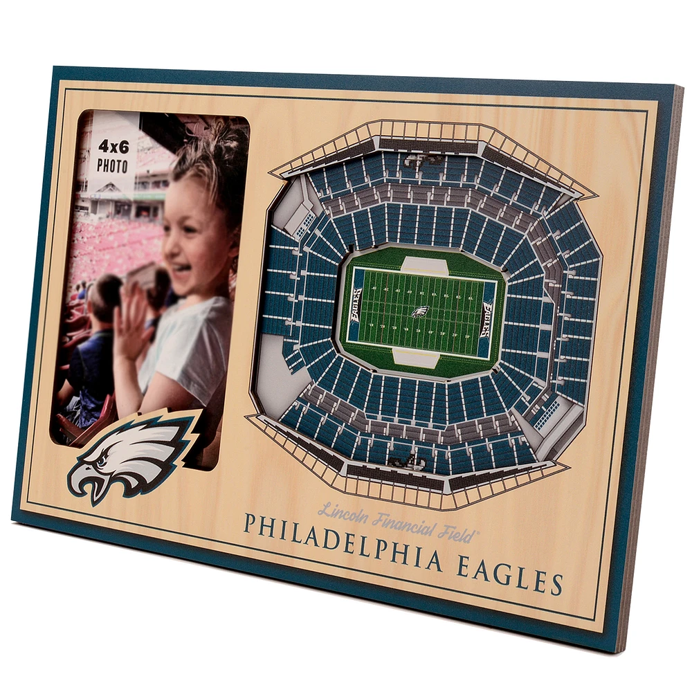 Brown Philadelphia Eagles 3D StadiumViews Picture Frame