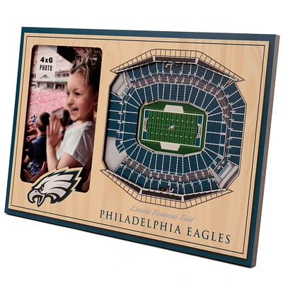 Brown Philadelphia Eagles 3D StadiumViews Picture Frame