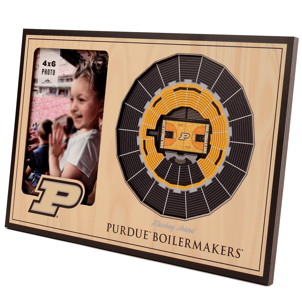 Brown Purdue Boilermakers 3D StadiumViews Picture Frame