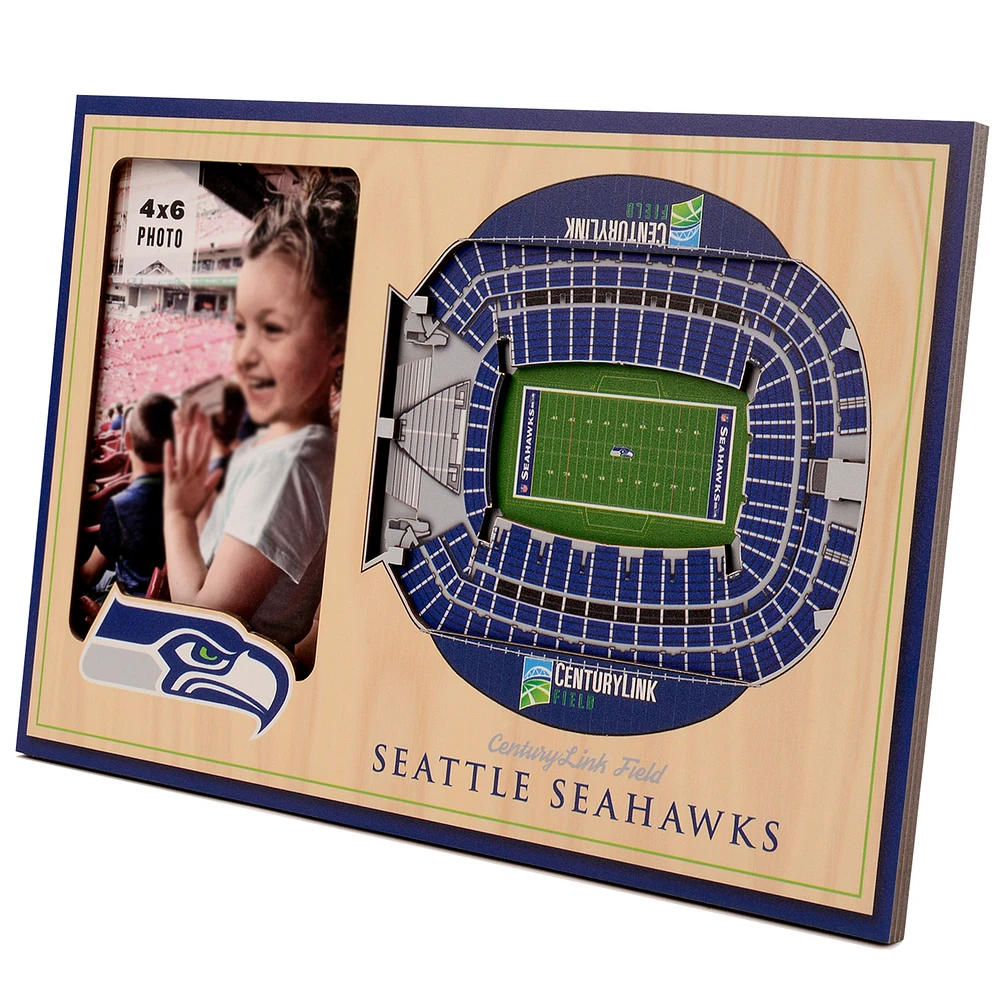 Brown Seattle Seahawks 3D StadiumViews Picture Frame