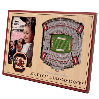 Brown South Carolina Gamecocks 3D StadiumViews Picture Frame