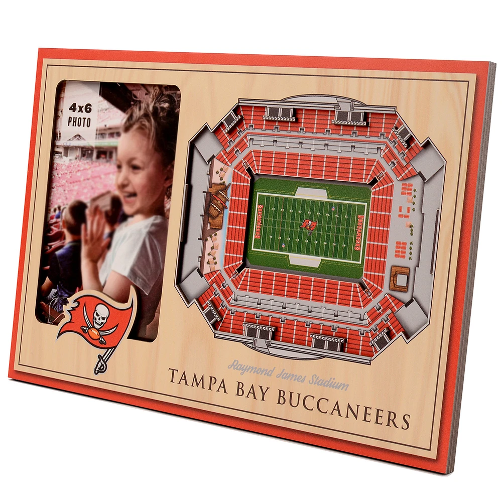Brown Tampa Bay Buccaneers 3D StadiumViews Picture Frame