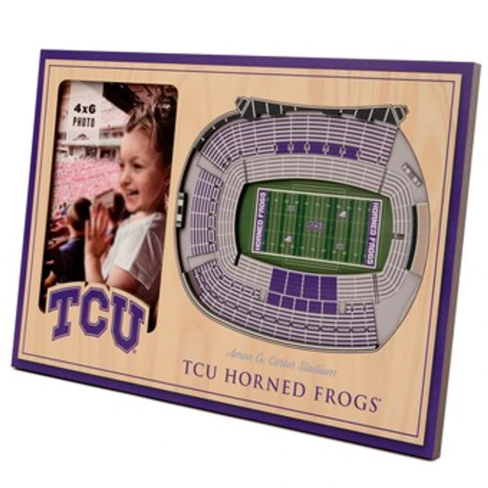 Brown TCU Horned Frogs 3D StadiumViews Picture Frame