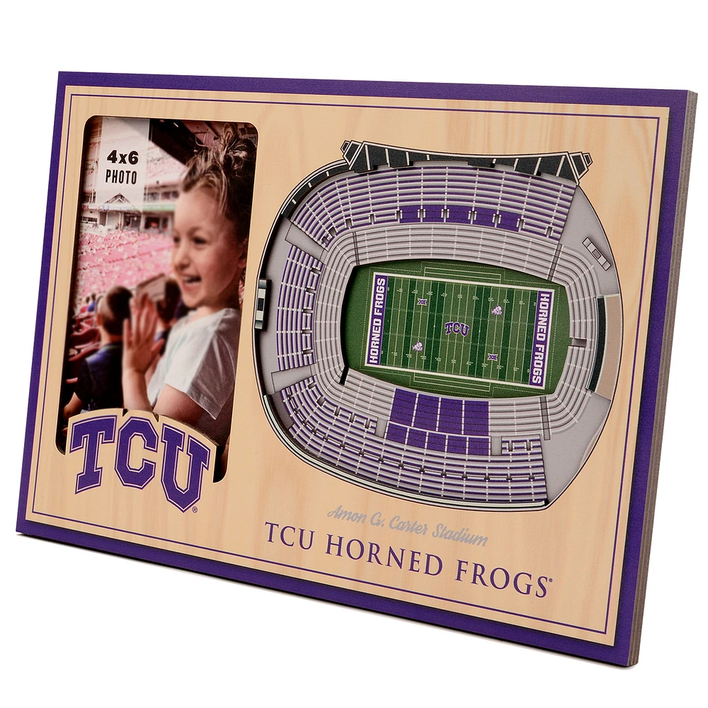 Brown TCU Horned Frogs 3D StadiumViews Picture Frame