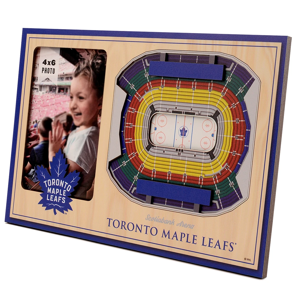 Brown Toronto Maple Leafs 3D StadiumViews Picture Frame