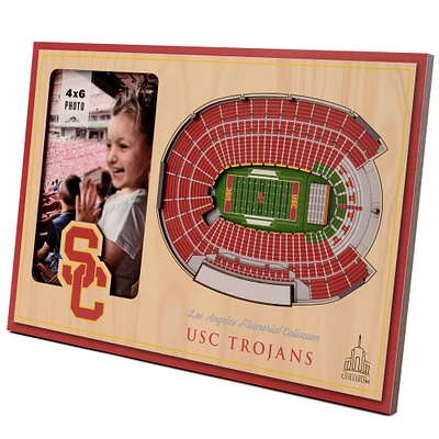 Brown USC Trojans 3D StadiumViews Picture Frame