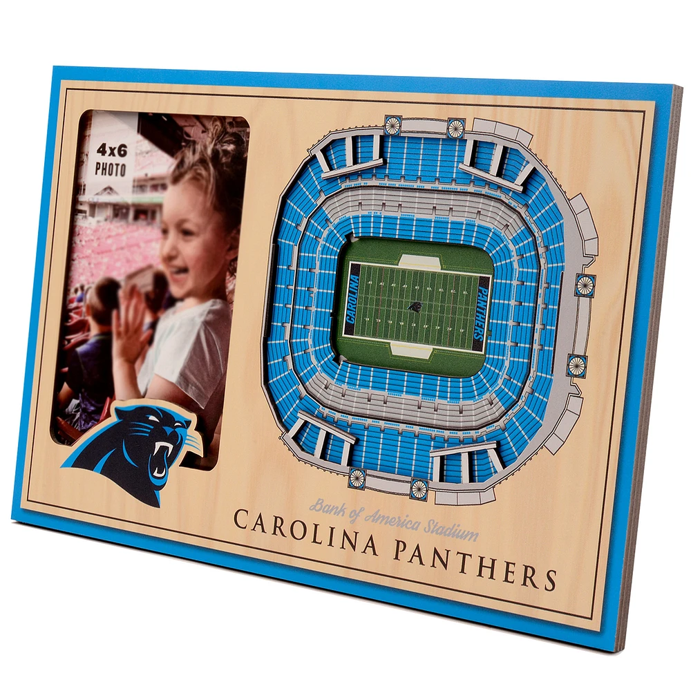 Brown Carolina Panthers 3D StadiumViews Picture Frame