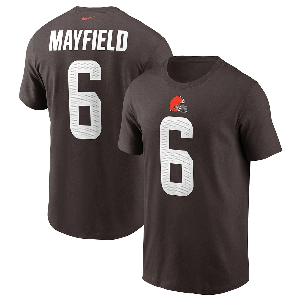 Men's Nike Baker Mayfield Cleveland Browns Name & Number T-Shirt
