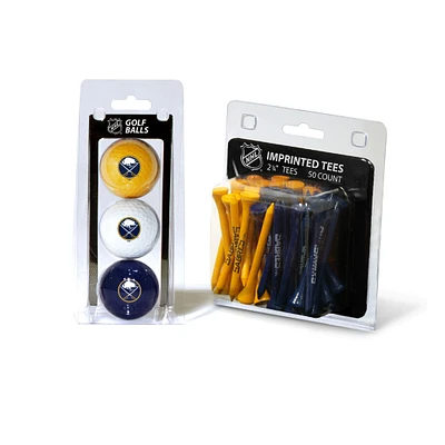 Buffalo Sabres 3-Golf Ball & 50-Golf Tee Set